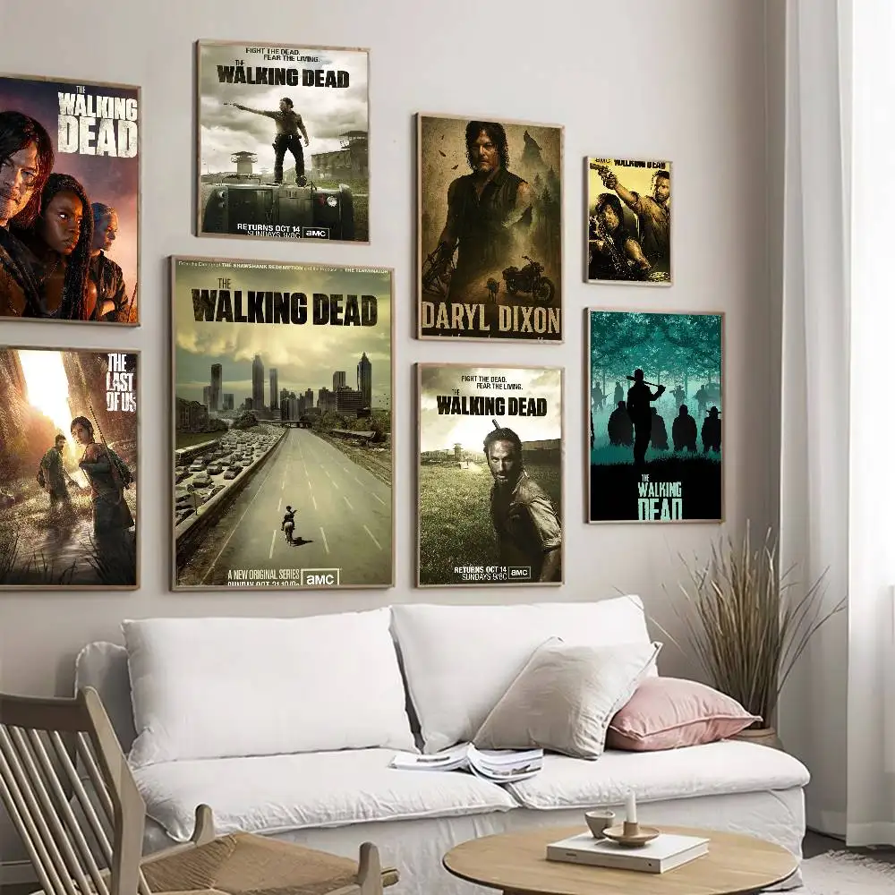 The Walking Dead Classic Movie Posters Waterproof Paper Stic