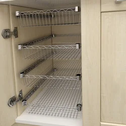 Pull Out Sliding Rail Basket for Kitchen Cabinet Metal Cabinet Organizer DIY Drawers Stick On Easy Install Drawers