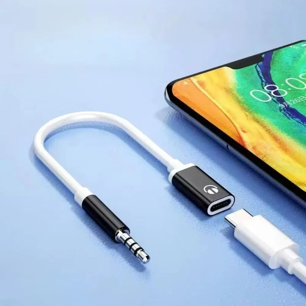 

3.5mm Male To Type C Female Headphone Adapter Cable Portable Phone Audio Cable Cord MP3 Player Laptop Aux Cable Converter