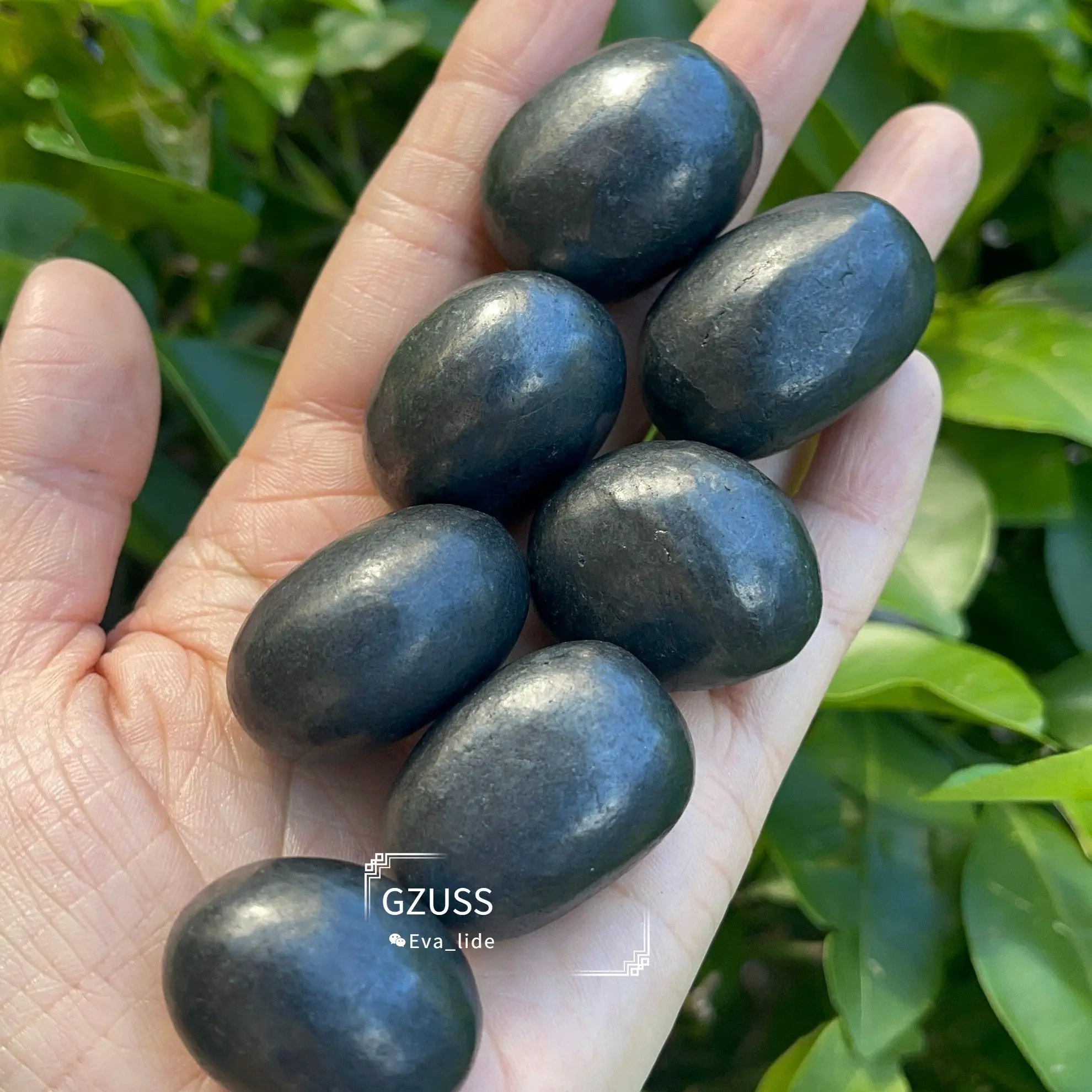 

Elite Shungite Stone (~1" - 1.5") Tumbled Stones Healing Crystals Noble Shungite Stone Emf Protection Black Stone Root Chakra