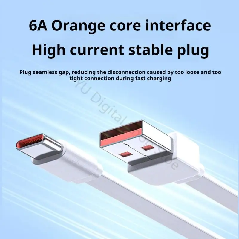 96BA 120W USB To Type C Fast Charging Cable Connector Silicone Power Delivery Connector For Mobile Phone Accessories