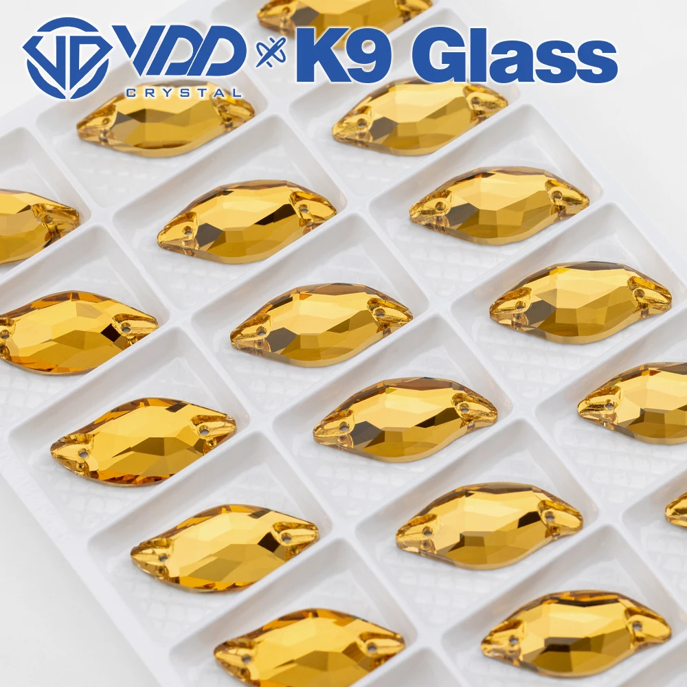 VDD Großhandel Blattförmige Hochwertige K9-Glas-Applikationssteine, Kristall-Flachboden-Nähsteine für Kleidung, DIY, Kleider, Hochzeitskleider – Detail 12