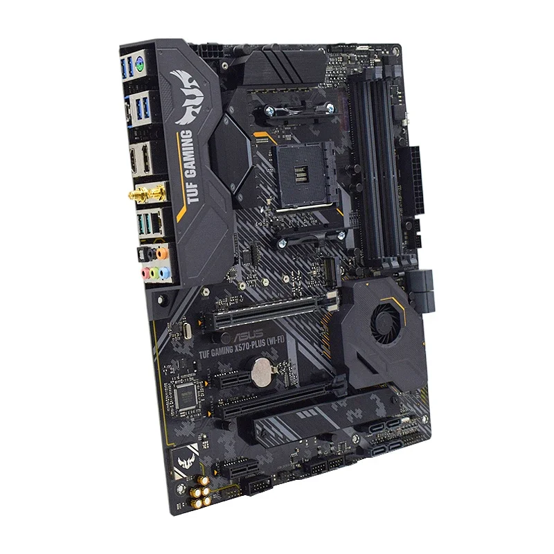 Placa-mãe ASUS AMD X570 TUF GAMING X570-PLUS (WI-FI) AM4 Socket Suporte 5500 5600 5700X 5800X3D CPU 4xDDR4 128GB NVME M.2 HDMI