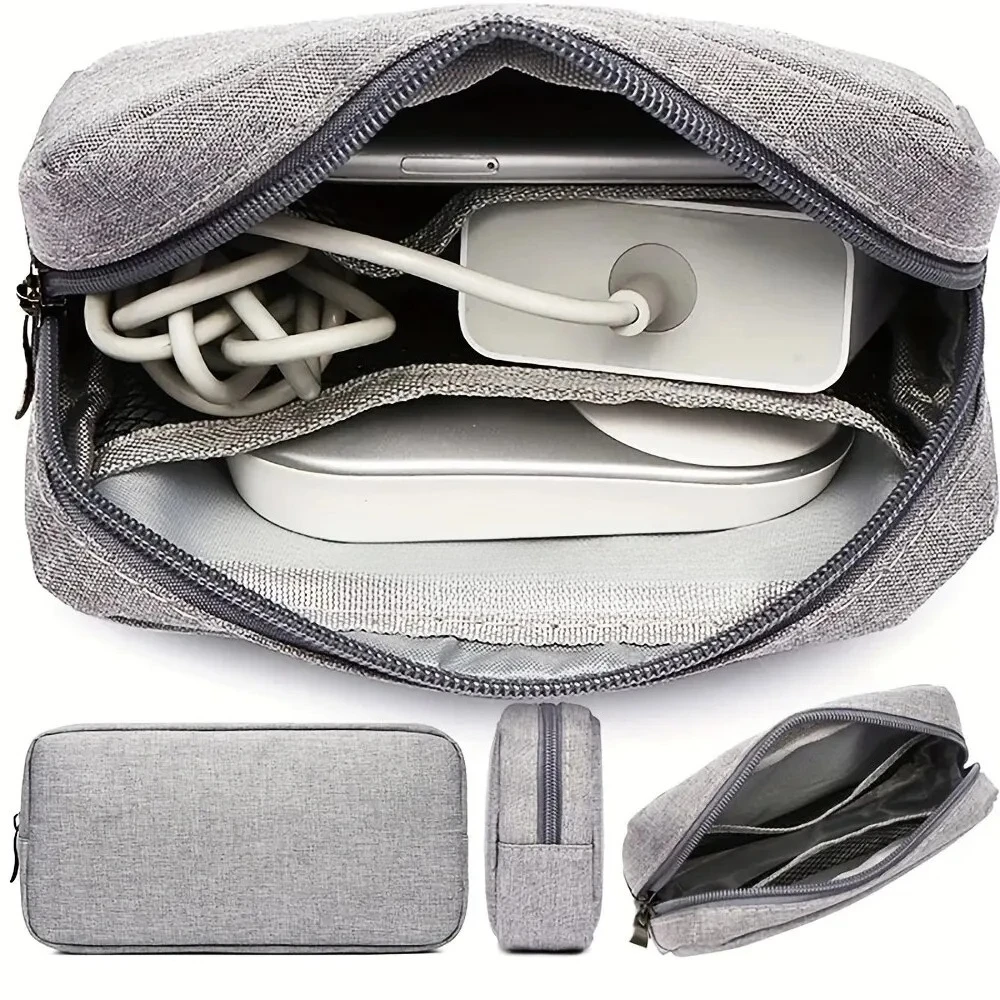 

Power supply, digital accessories storage bag, mobile phone, headphones, charging, makeup bag, mouse, data cable storage bag