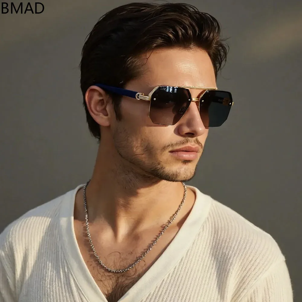 

Outdoor Sunglasses Vacation Rimless Sunglasses For Men Oculos Luxe Femme Glasses Vintage Lentes Gafas Lunette De Soleil Homme