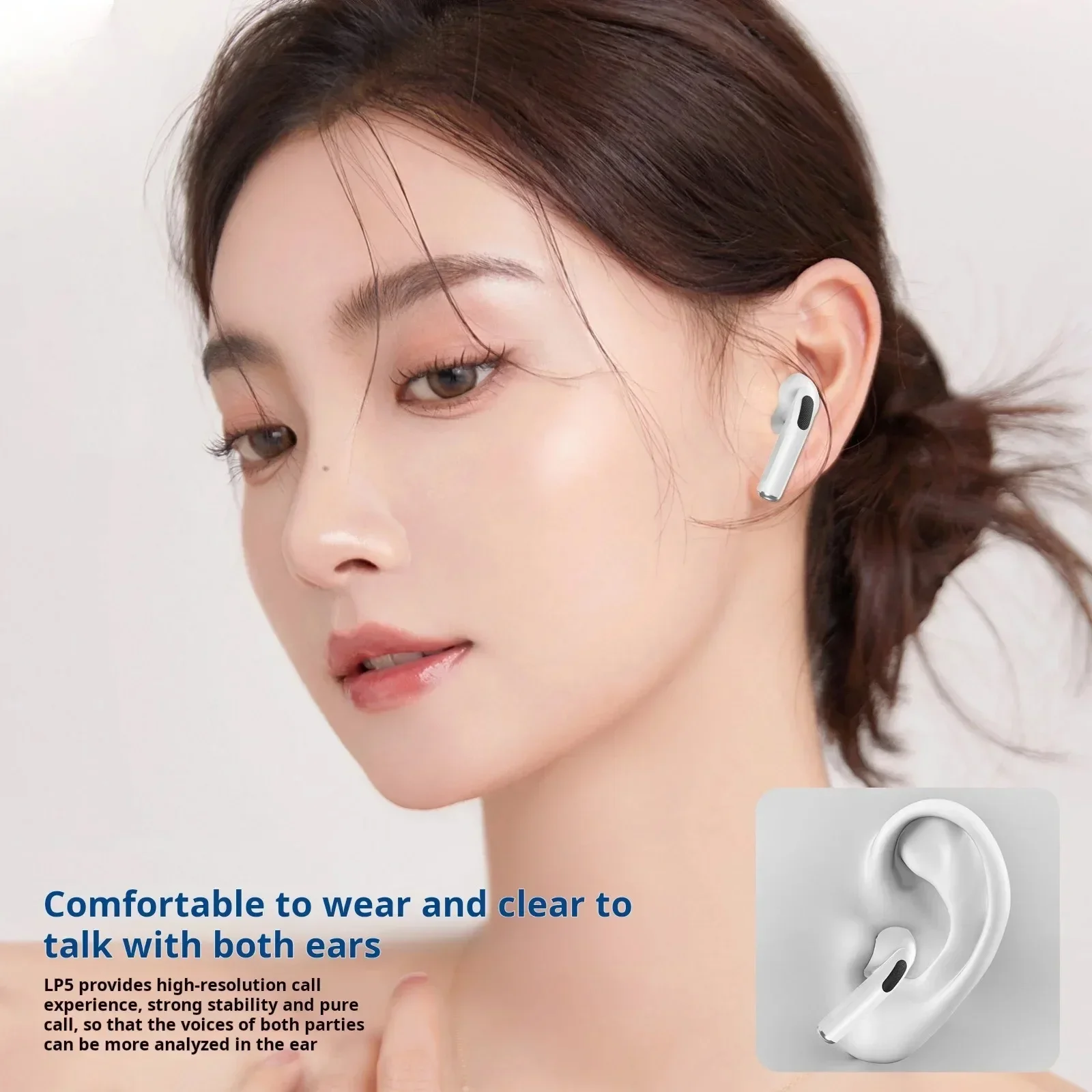 New Air Tws Earphones Pro True Wireless Bluetooth Headphones HiFi Sound Low Latency Noise Reduction Earbuds for IPhone Android