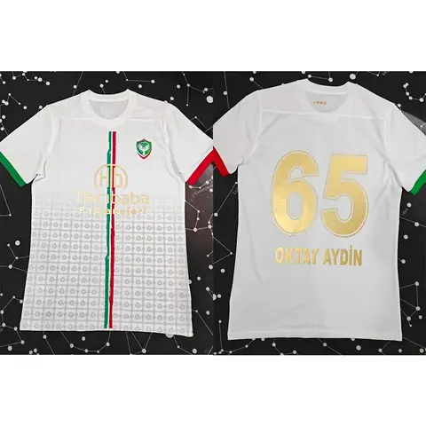 Amed SK Football Jersey Fashion Amedspor Soccer Training Tops Clothing Breathable Short Sleeves Casual Moto Sportswear Clothing