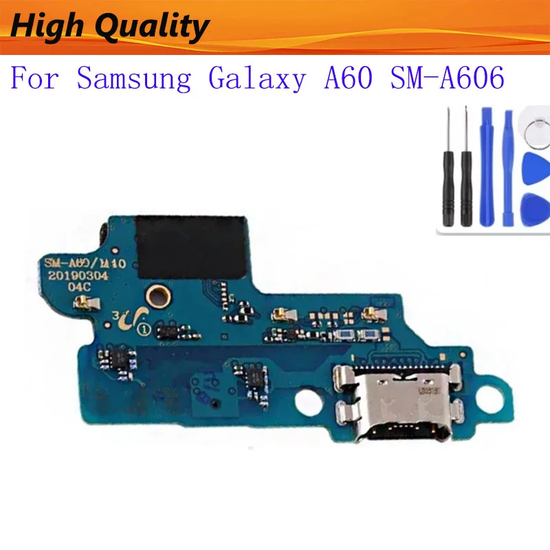 For Samsung Galaxy A60 SM-A606 USB Charging Module Replacement Part USB Charging Port Connector Board Flex Cable