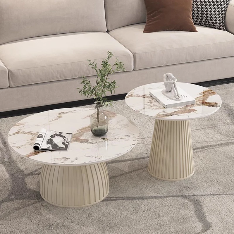

Designer White Coffee Table Round Kitchen Home Unique Coffee Tables Living Room Nordic Tavolino Da Salotto Furniture Decoration