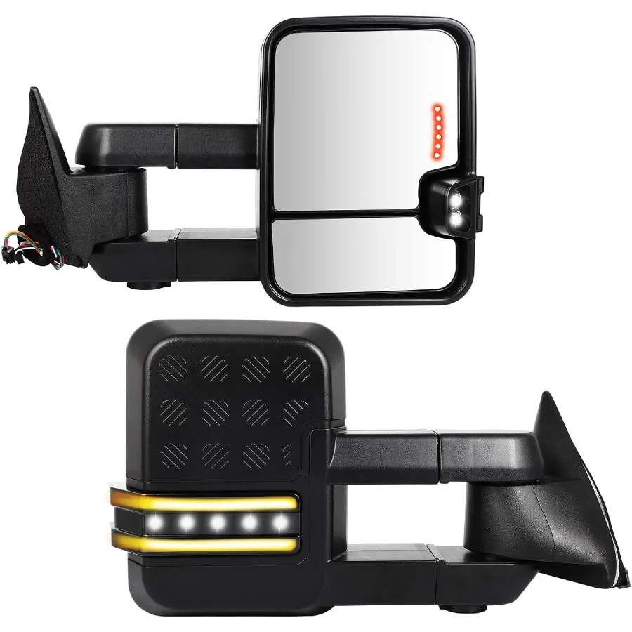 Power Adjustable Heated Towing Mirrors for 1988-1998 Chevy Silverado & GMC Sierra