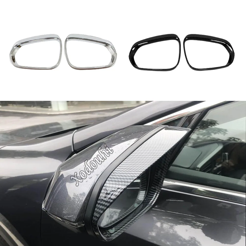 ABS Chrome Side Rearview Mirror Eyebrow Covers For Lexus RX 200t 300 450h 2016 2017 2018 2019 2020 2021 Car Accessories 2Pcs