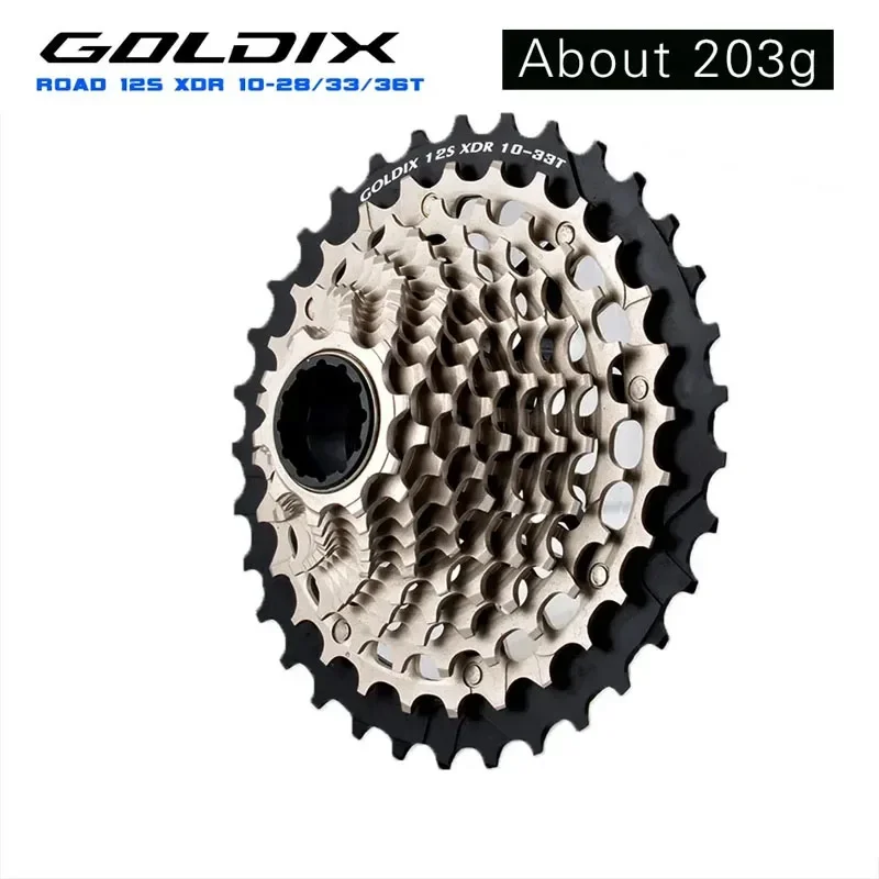 GOLDIX road bike 12-speed xdr cassette steel cnc light transmission  electronics switching Suitable for road  and gravel bikes