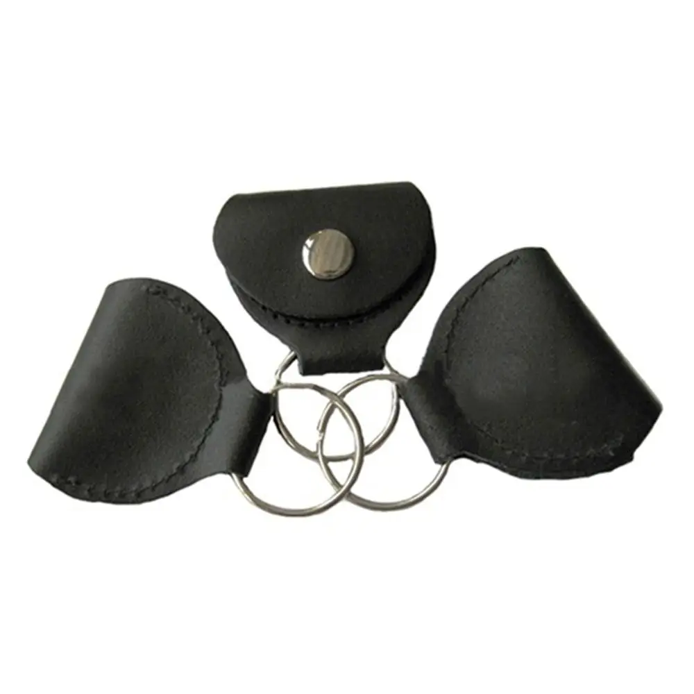 

Chain Buttons Hot Guitar Leather Case Buckle Hang Picks Bag Key Holder