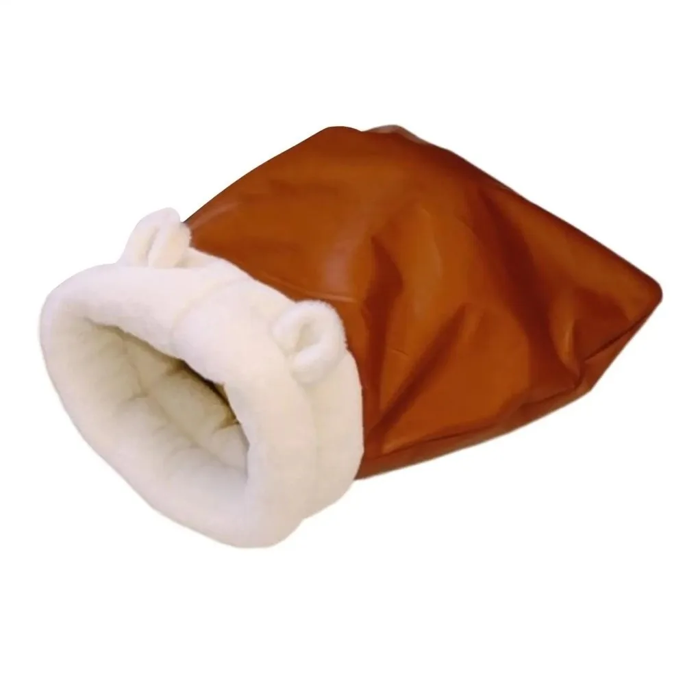 

Fluff Pocket Shape Warm Cat Sleeping Bag Semi-Enclosed Winter Pet Bed Comfortable Self-Warming Dog Cotton Nest Autumn