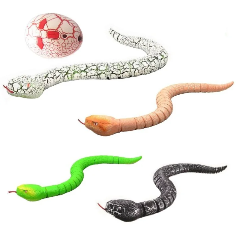 RC Remote Control Snake And Egg Rattlesnake Animal Trick Terrifying Mischief Toys for Children Funny Novelty Gift