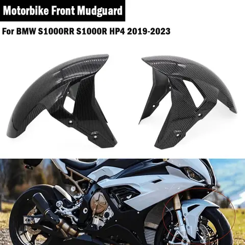 Motorcycle Front Fender for BMW S1000RR S1000R HP4 2019-2023 2021 ABS Carbon Splash Guard Fairing High Quality Guardabarros Moto