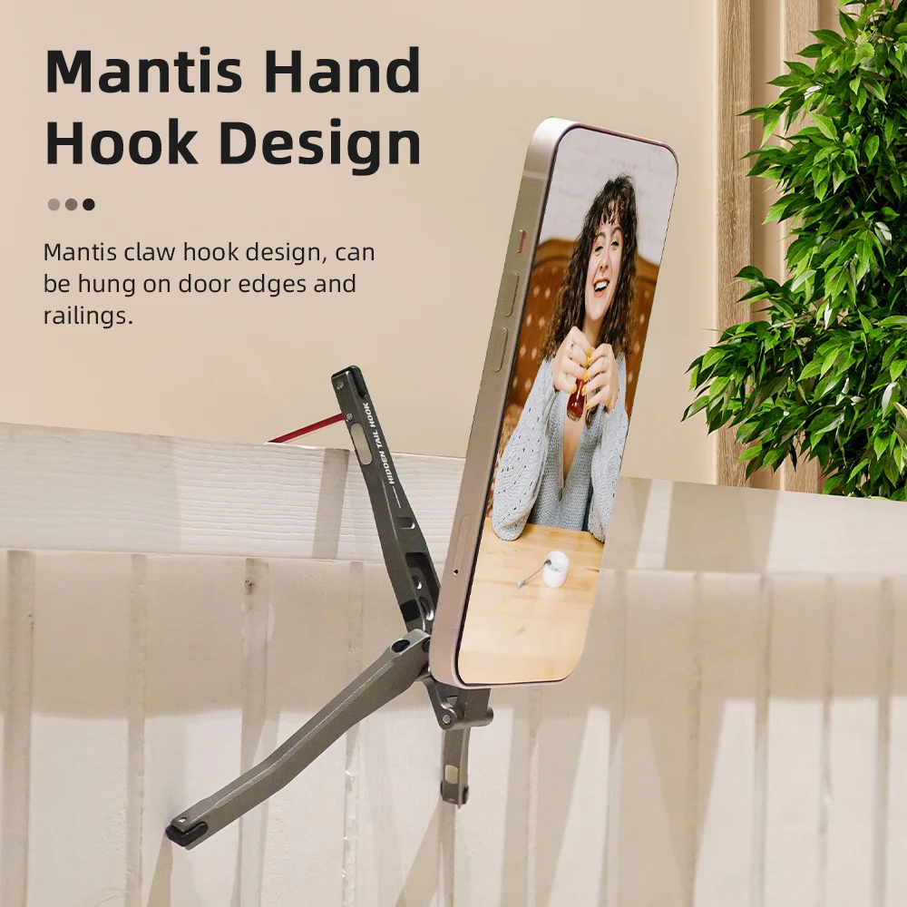 Flymile Magnetic Selfie Stick Tripod for iPhone 16 15 14 13 12 Pro Max Phone Foldable Tripod 1/4" Holes Compatible with MagSafe