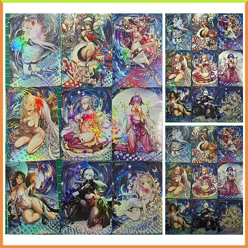 Anime Goddess Story DIY ACG Altria Pendragon Yuuki Asuna Tabletop Refraction Game Collectible Cards Toys for boys Birthday Gift