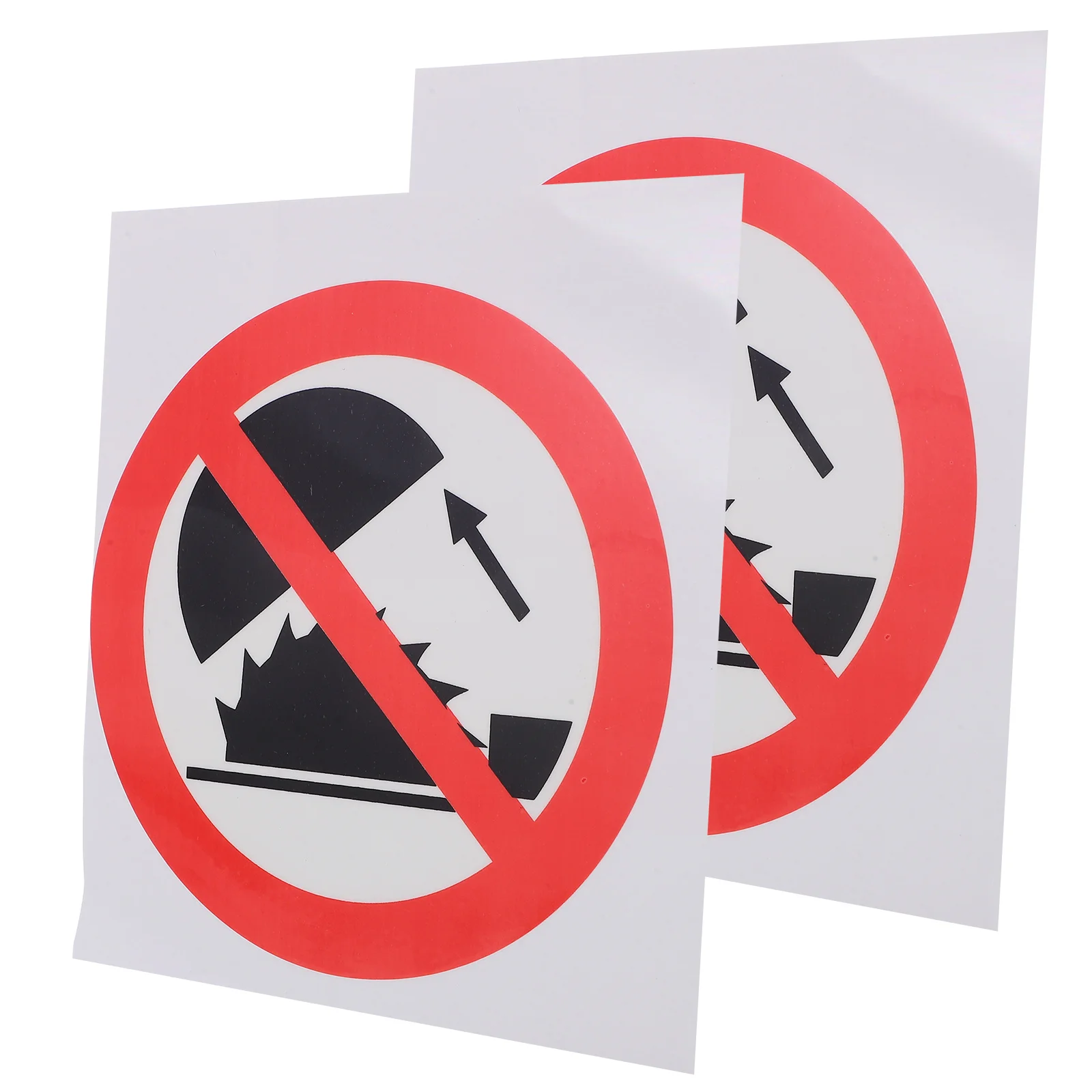 2 قطعة لا تلمس علامة تحذير شارات تحذير لمنطقة الآلات ملصقات تحذير ذاتية اللصق Pp مادة الحيوانات الأليفة عالية