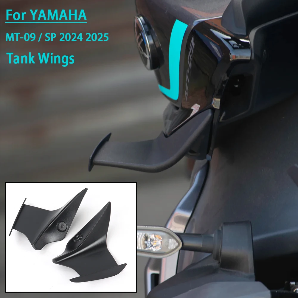 Nuevos accesorios, protector de tanque de protección de alas para YAMAHA MT 09 MT09 SP Gen 4 2024, alerón lateral de tanque de combustible para motocicleta