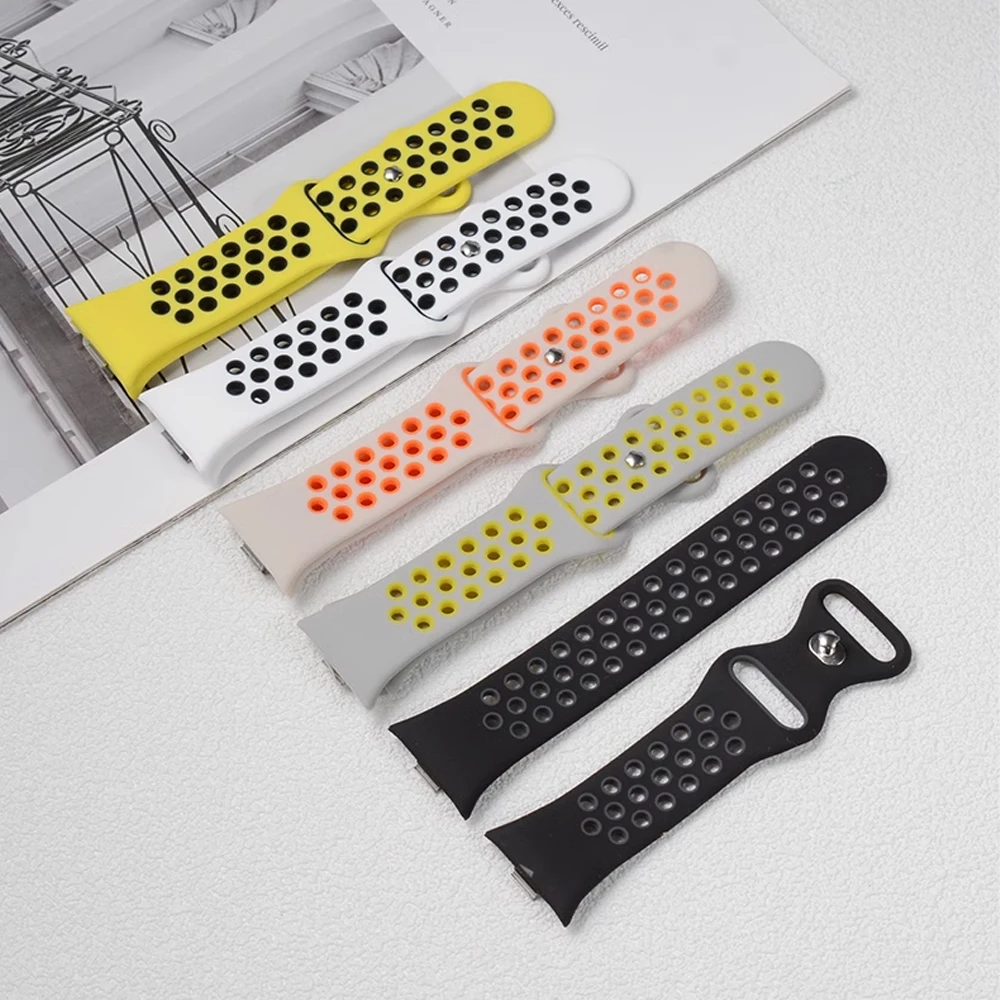 

Sport Silicone strap for Redmi Watch 4 band Accessories Replacement Breathable watchband correa Bracelet for Xiaomi miBand 8 Pro