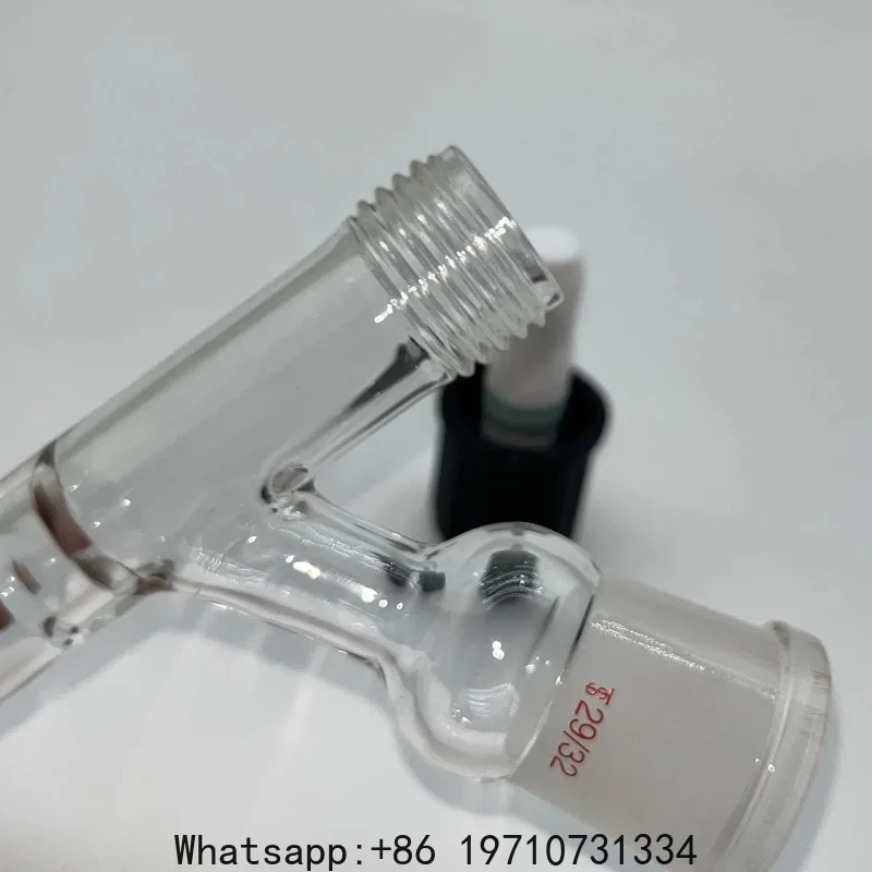 Solvent transfer joint 0-4/8/12mm with PTFE all-inclusive organic corrosion resistant high vacuum gate valve
