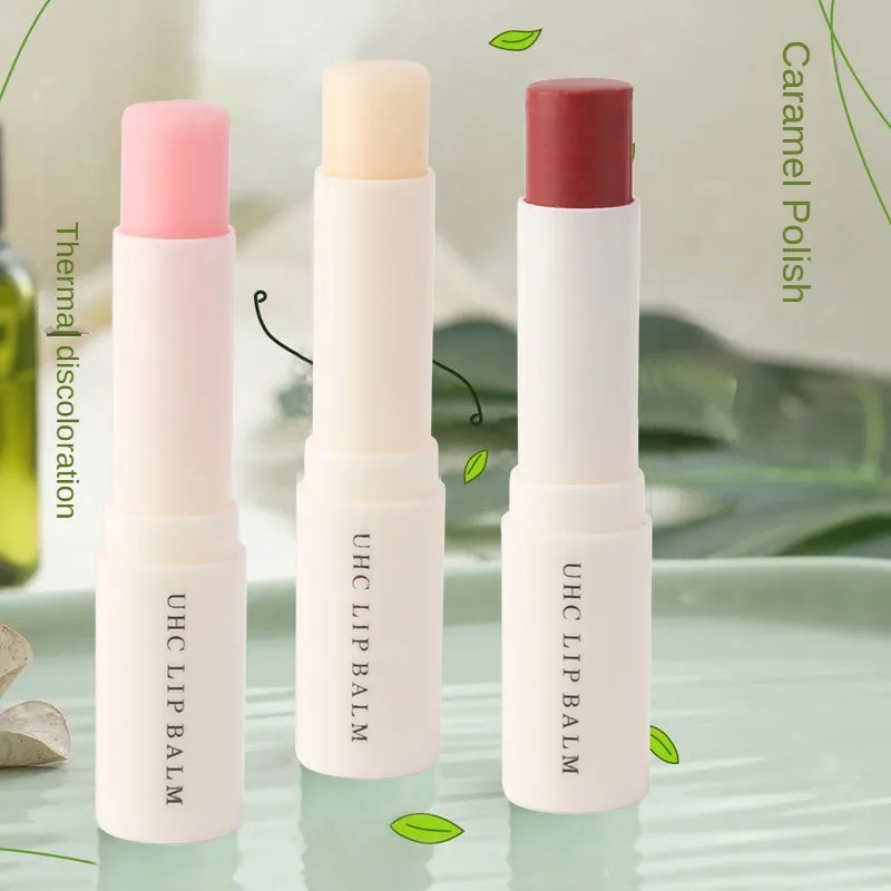 เปลี่ยนสีลิปสติกสีส้ม Waterproof Moisturizer Lip Balm Long Lasting Nourish Protect Lips Care แต่งหน้าเครื่องสําอาง