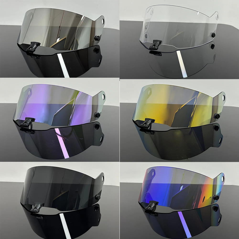 ST5 Helmet Visor For STILO ST5 Rally Racing Kart Racing Helmet Visor goggles plating silver red Replacement Lens