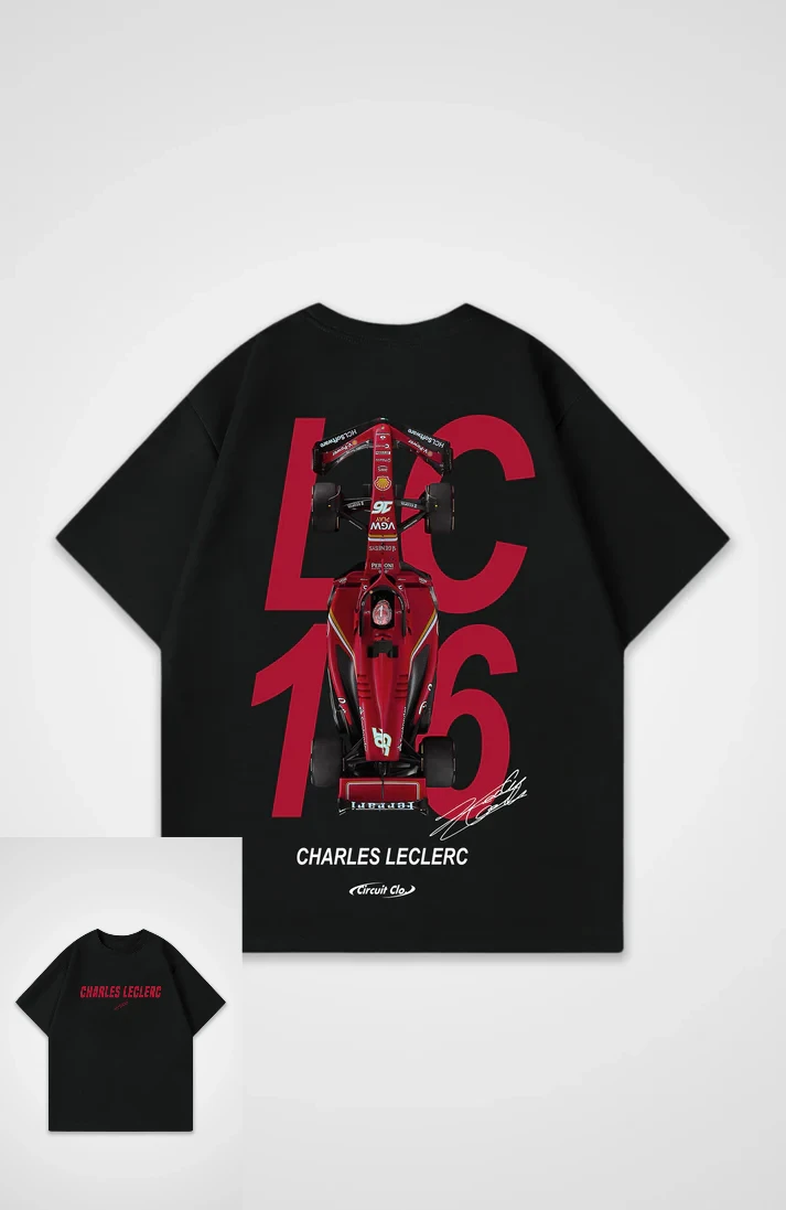 

Новая летняя футболка Leclerc F1Y2K Racing 202, хлопковая футболка с плоским принтом, повседневная мужская и женская футболка, горячая распродажа Ins