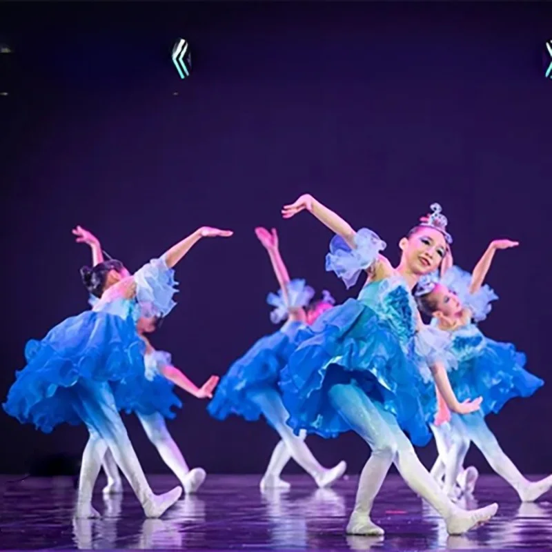 

Princ Skirt Children's Dance Performance Costume Puffy Skirts Spring 2023 Online Exclusive Synthetic Fiber Stage Performance