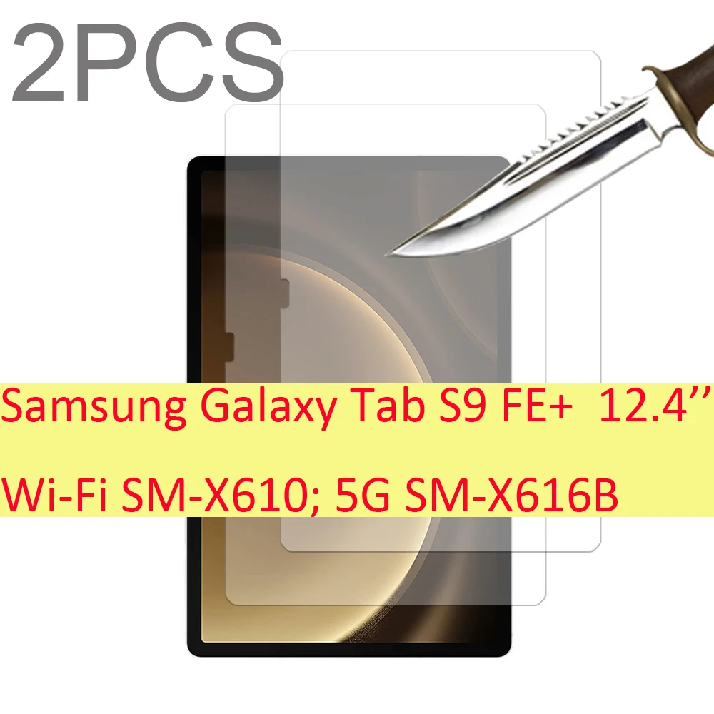 

2 шт., Защитное стекло для Samsung Galaxy Tab S9 FE Plus + 12,4 дюйма