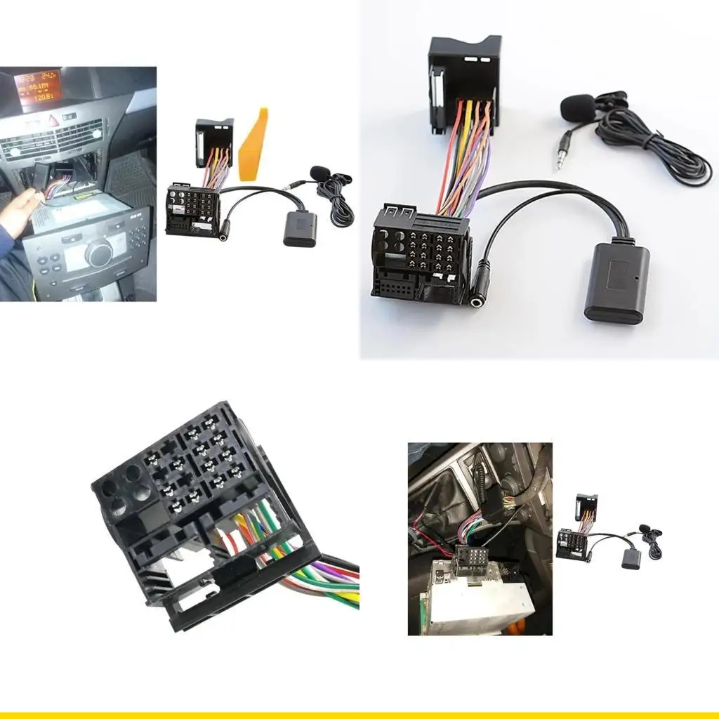 SZCH Headunit Установите полную штекерную кабельную кабель беспроводной микрофон для CD30 CDC40 CD70 DVD90.