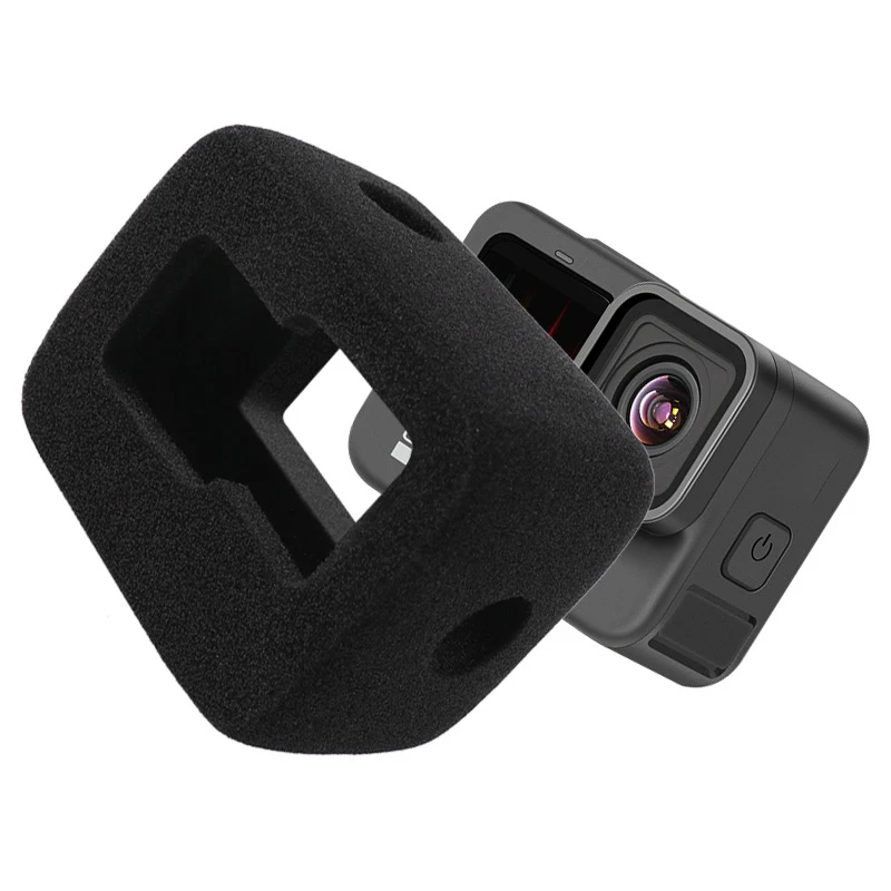 L77A for GoPro9 HERO9 Windproof Foam Sponge Cover Windscreen Cycling Noise Reduction Protection Accessories Anti-Scratch