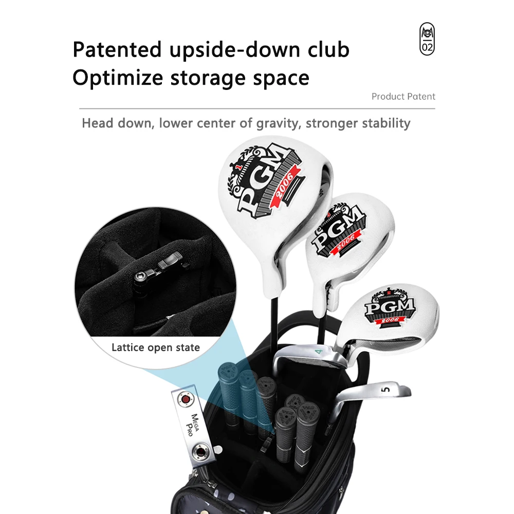 PGM Men Women Golf Bag Hard-shell Telescopic Universal Four-wheel Waterproof Golf Retractable Bag Outdoor Travel Bag QB182