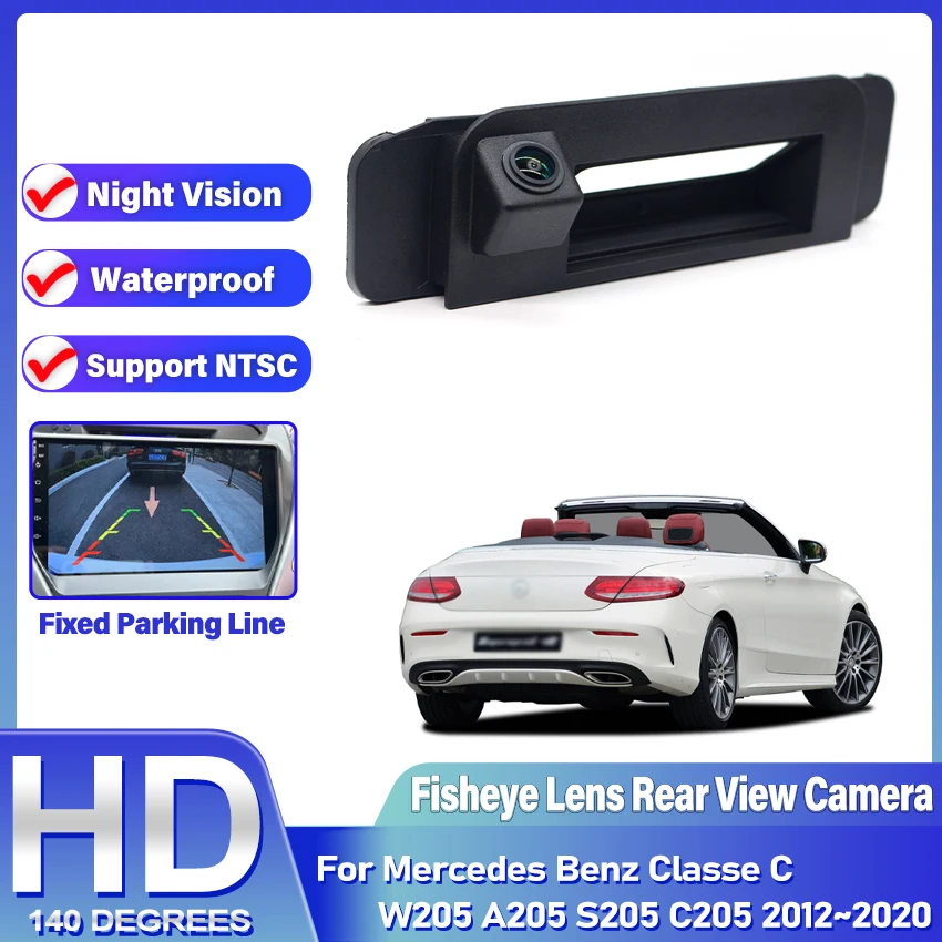 

HD камера заднего вида для Mercedes Benz Classe C W205 A205 S205 C205 2012 ~ 2020 CCD ночная парковка резервная камера заднего вида багажник