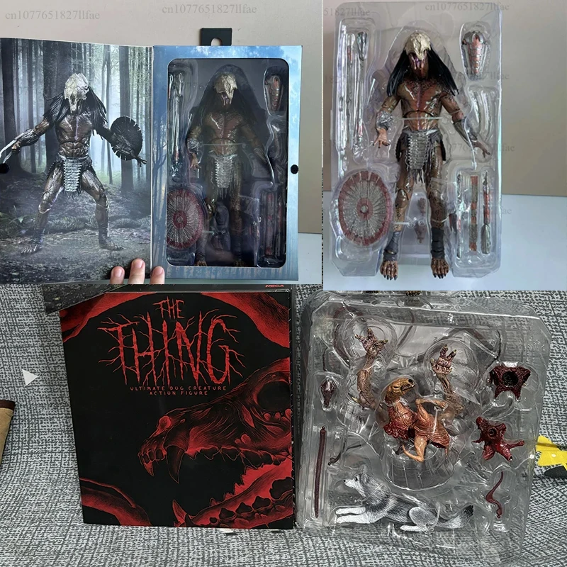 NECA Prey Ultimate Feral Predator figura de acción a escala de 7 pulgadas The Thing Deluxe figura de criatura de perro definitiva juguetes de modelos coleccionables