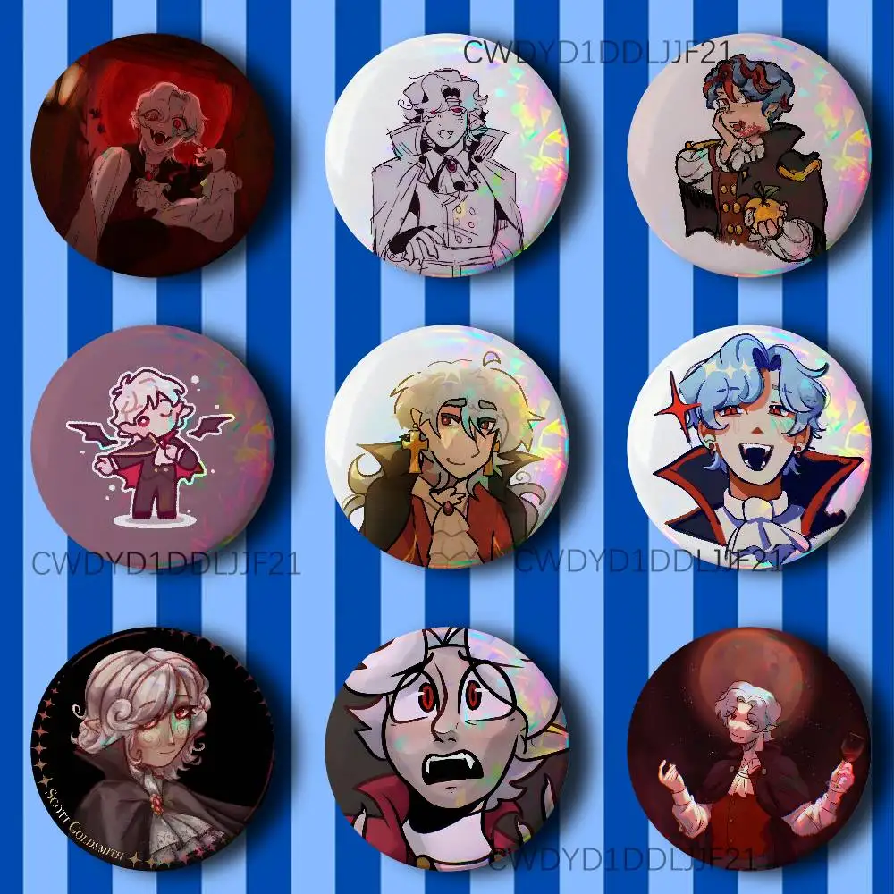 

S-Scott Smajor Vampires Smp Brooch Creative Badge for Hat Bag Decoration Fans Collect Gifts