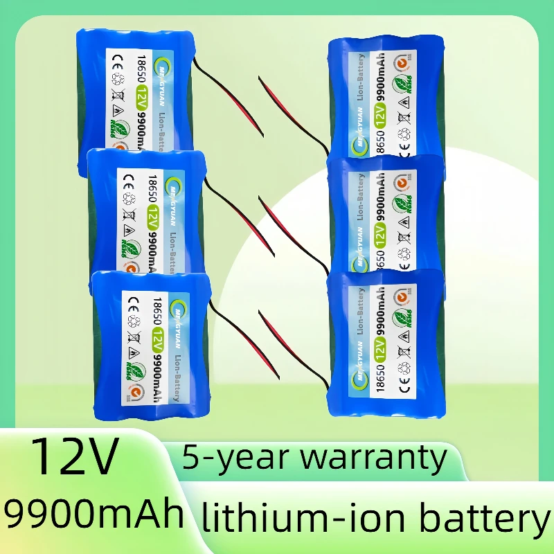 

3S1P/12.6V/9900mAh/11.1V Lithium ion Battery 18650 Used for: CCTV, Camera, Backup Power Supply 3S1P -18650 Li-ion Battery Pack