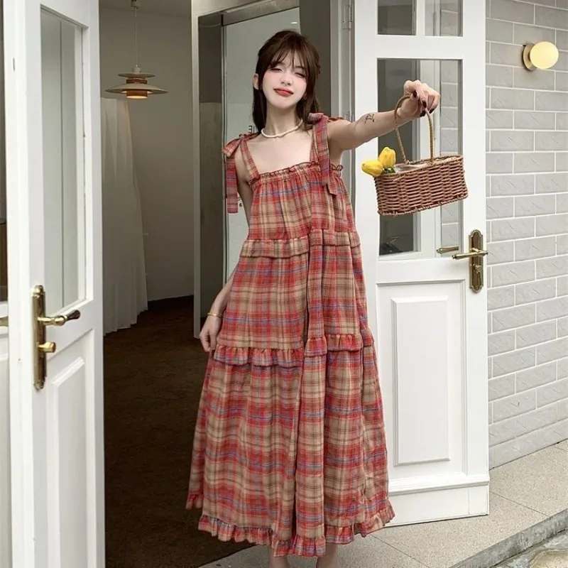 

Nightgown Women's Clothing Homewear Spring Summer Thin Suspenders Korean Outer Wear Comfortable Casual Breathable Stylish Loose