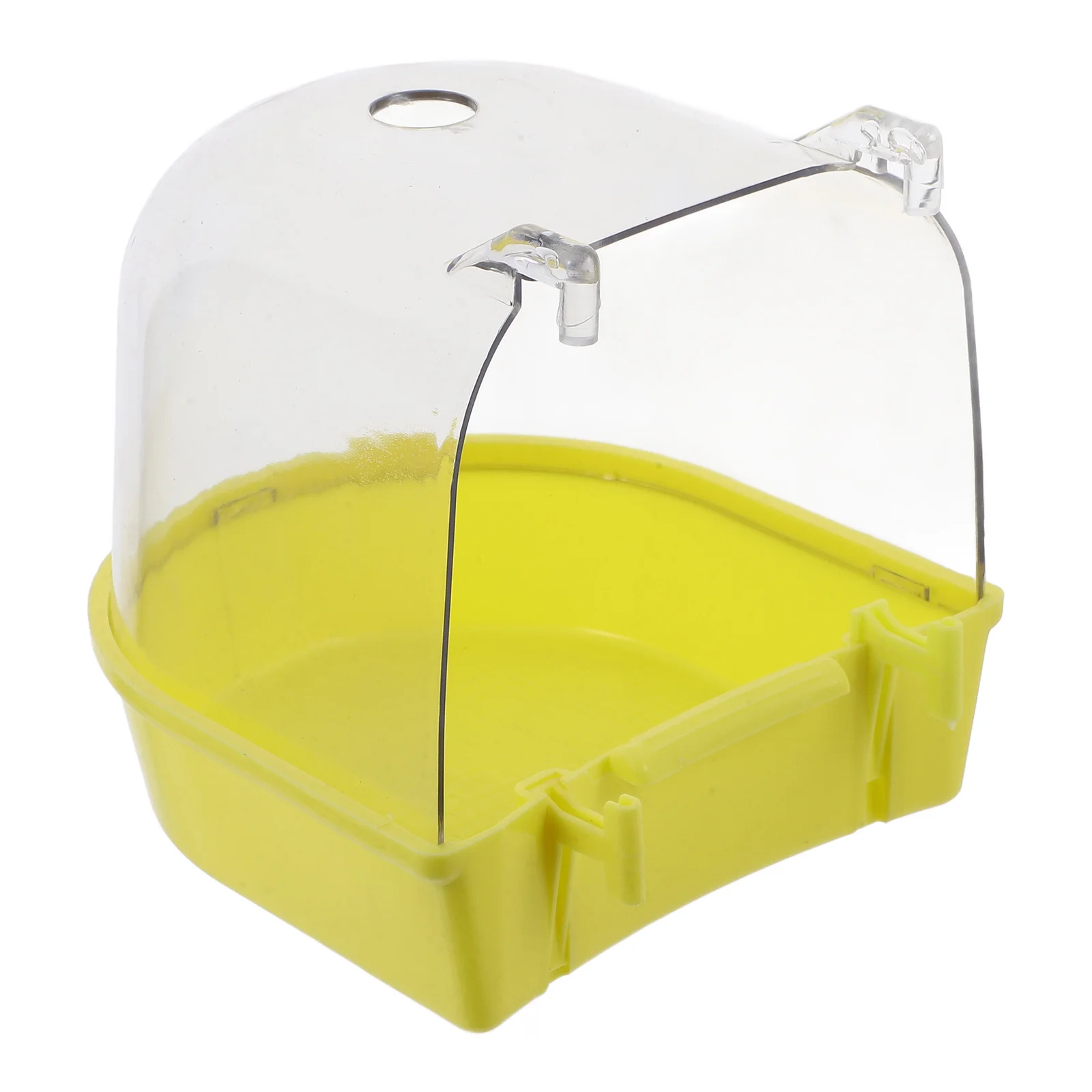 

Automatic Parrot Bath Tub ABS Splashproof Bird Bath for Cage Easy Clean Detachable Bottom Rust Resistant for Small Birds