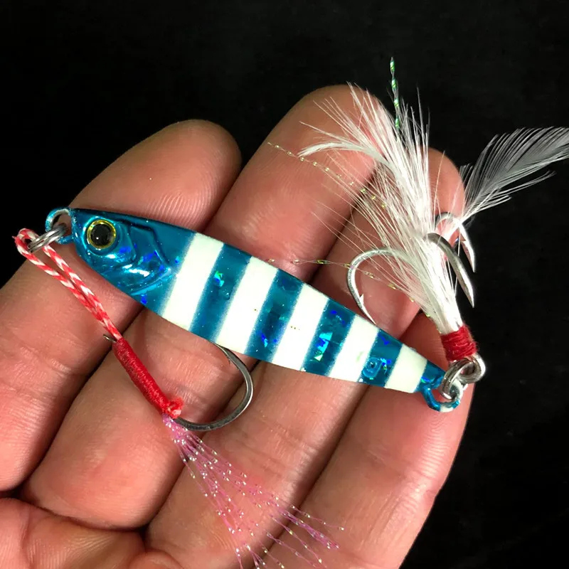 10g/15g/20g/30g/40g/60g Shore Cast Slow Jig Bait 3Pcs/Lot Glow Jigging Fishing Lures For Sea Fishing - view 3
