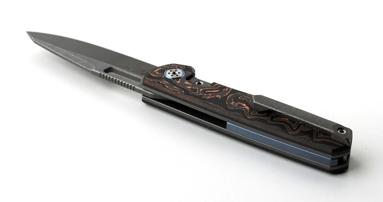 Mechforce Knife, M390, Copper Carbon Fiber