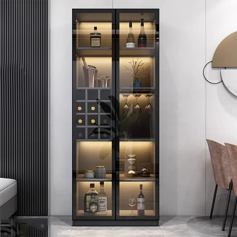 

Display Cabinet Shelves Wine Living Room Restaurant Furniture Drink Showcase Bottle Rack Floating Bar Shelf Modern Nightclub