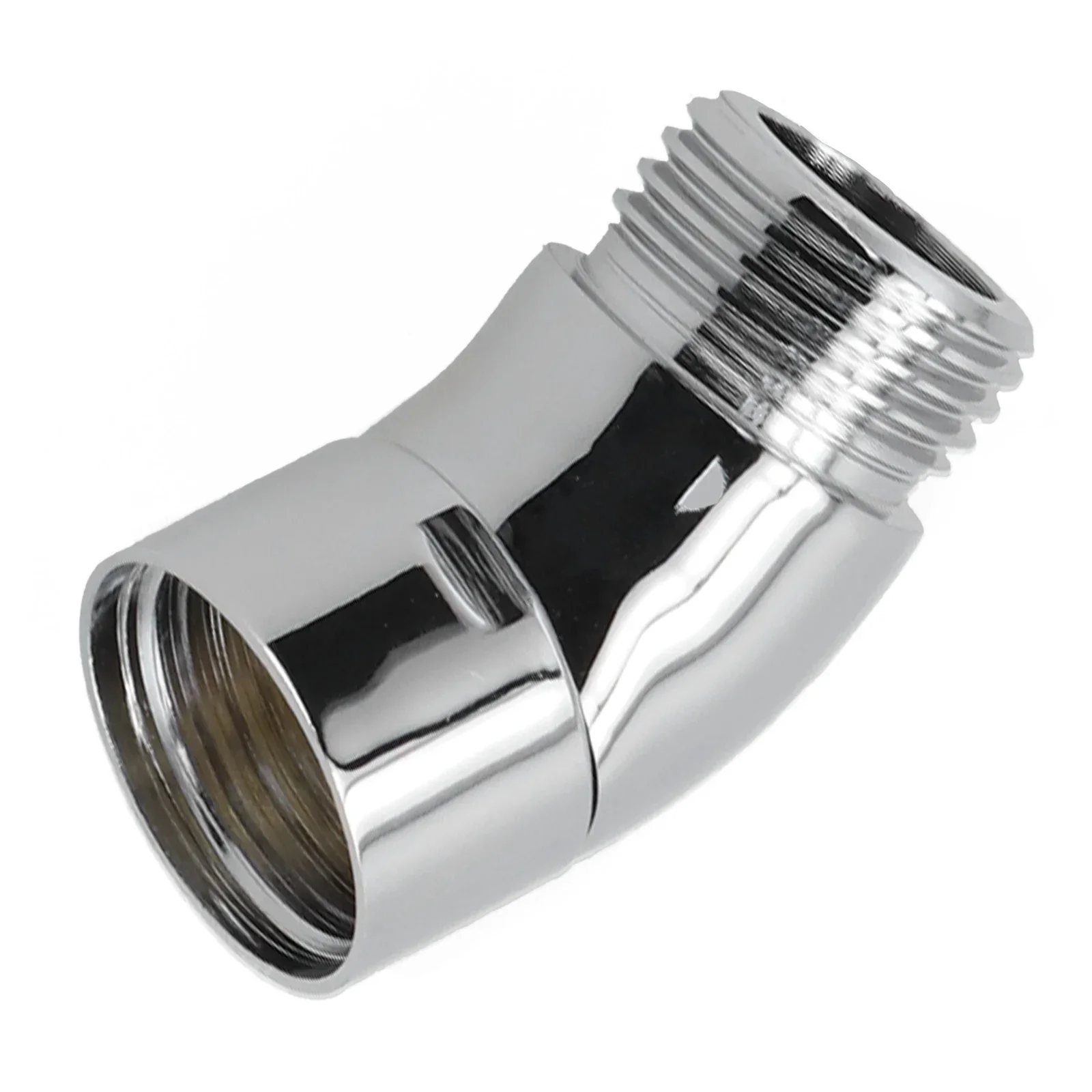 

G1/2 Ручной душ Верхний распылитель Локоть Спринклерная насадка Адаптер Хромированная угловая внутренняя резьба и наружная резьба 135 ° Аксессуары для ванной комнаты