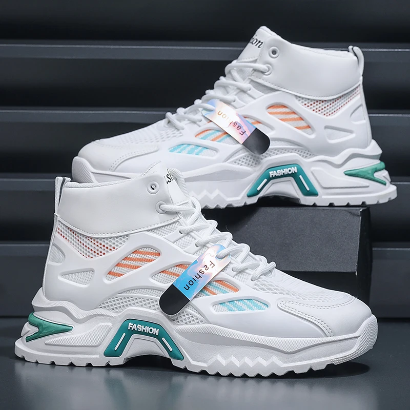 

2025 Men’s Shoes Sneakers Fashion Breathable Platform Running Shoes Mesh Sport Light Unisex Male Casual Vulcanize Man Shoes