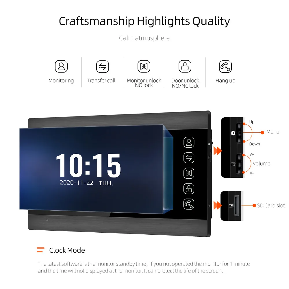 Jeatone Wifi Video Intercom Systeem Voor Thuis 7 Inch Smart Touchscreen Met Tuya Remote Intercom In Prive-House Appartement