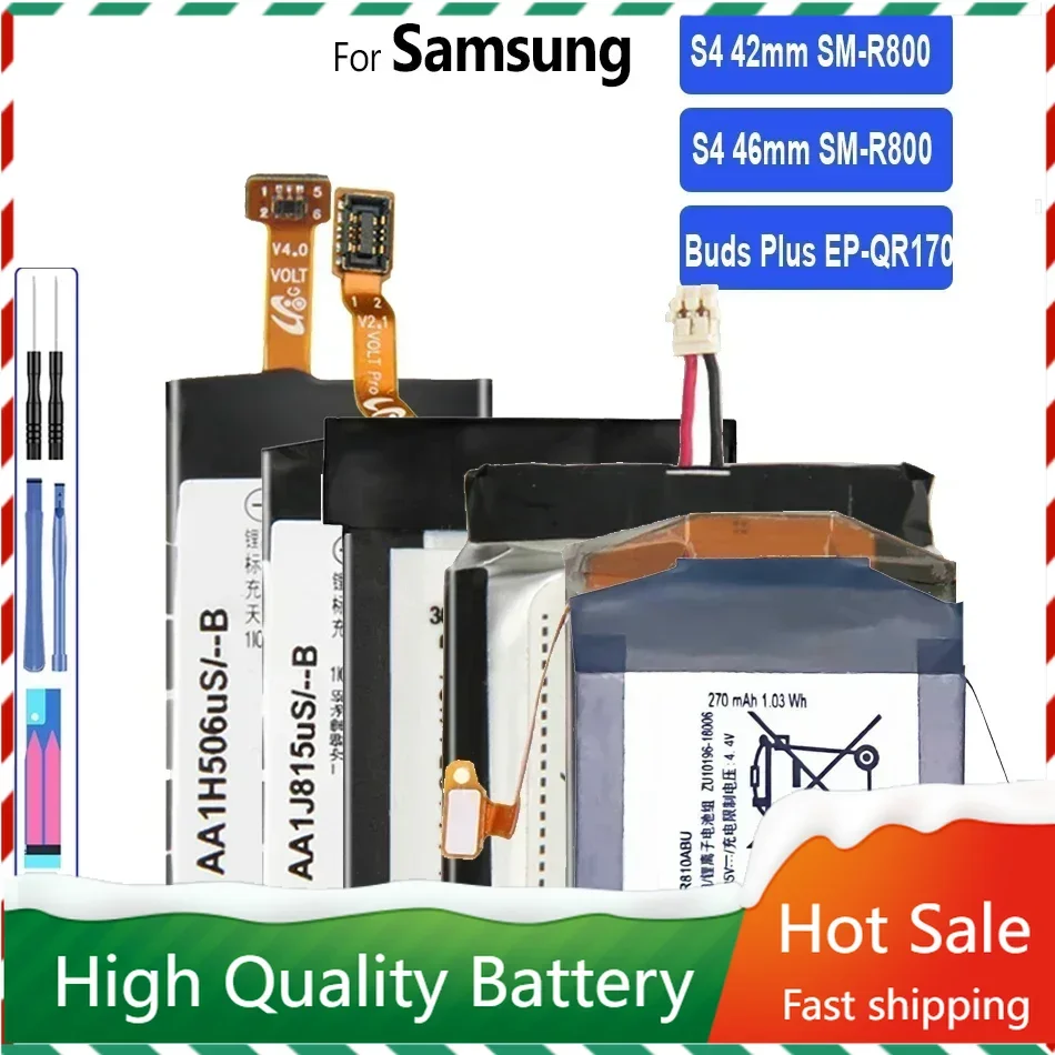 EB-BR810ABU EB-BR800ABU EB-BR170ABU 270mAh/472mAh Battery For Samsung Gear S4 42mm 46mm SM-R800 SM-R810 SM-R805 R800 R805 R810