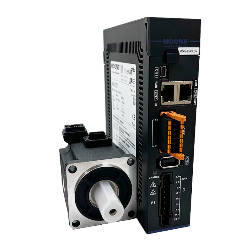 MOONS M5 Series 750W AC Servo Motor and Servo Driver System of CNC Cutting Equipment Can Accurately Control