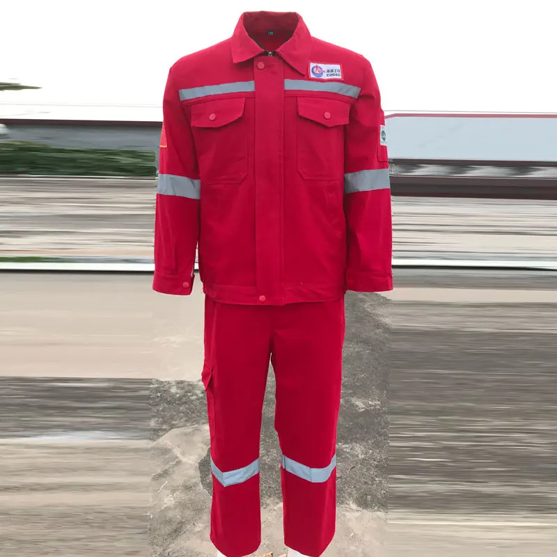 

Комплект рабочей формы из чистого хлопка для мужчин: спецодежда для сварки, защиты от ожогов, антистатическая, для нефтепромысловых работ, промышленная.