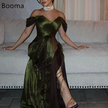 Booma Abiti da sera eleganti a sirena Abiti da festa formali per le donne Abito da ballo senza maniche con spalle scoperte Personalizza 2025